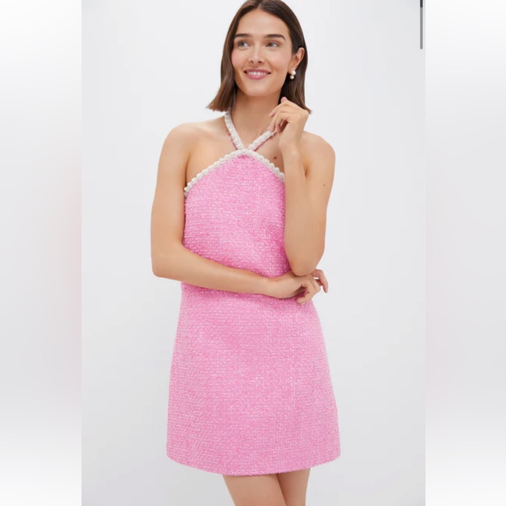 Pink Tweed Mini dress